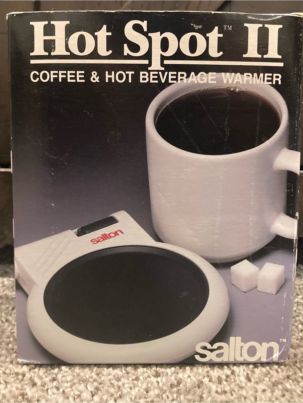 Vintage 1990 Salton Hot Spot II Coffee Warmer w/ Mug NIB